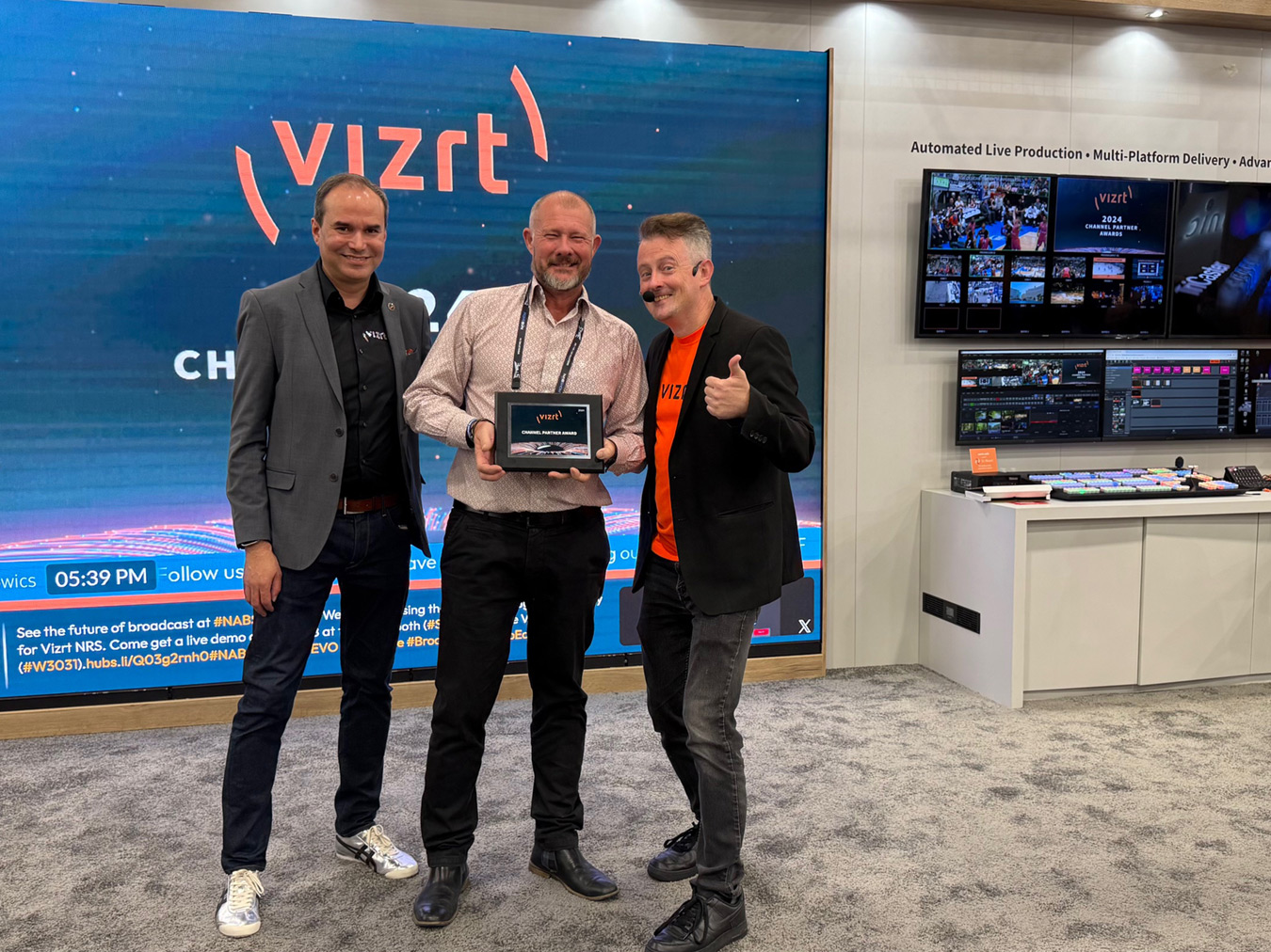 Lemac awarded top honours by SNS and Vizrt at NAB 2025