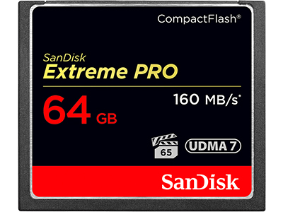 SanDisk Extreme Pro 64GB CompactFlash Card (SDCFXPS-064G-X46)
